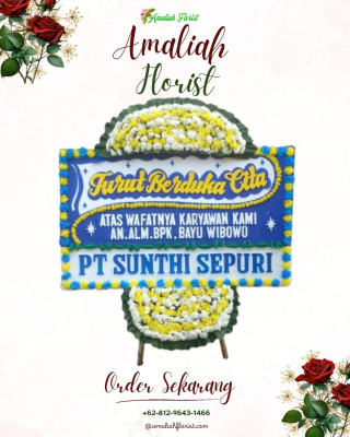 Papan Bunga Duka di Malingping