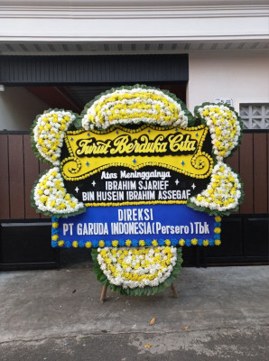 Papan Bunga Duka di Malingping